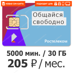 sim int rtk 205 интернет карточка для телефона