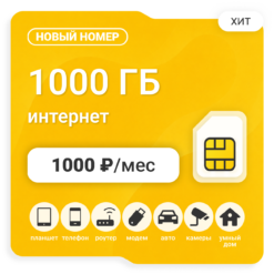 SIM-карта БИ Элитный 1000 (саморегистрация)