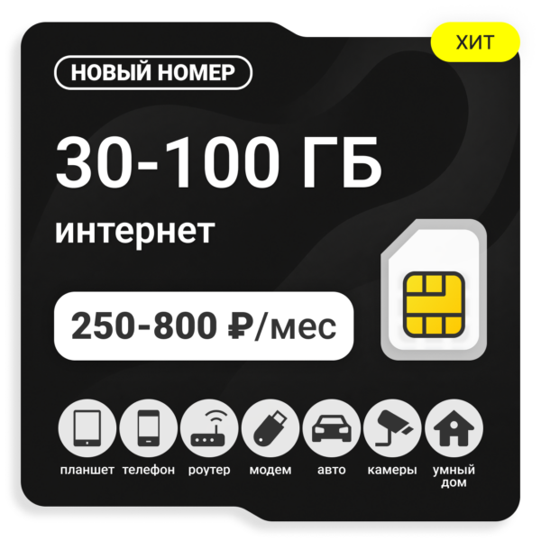 SIM-карта ТЕЛЕ2 Бизнес 250-800 (саморегистрация)