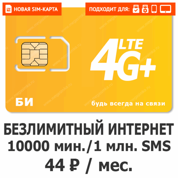 SIM-карта БИ ОСОБЕННЫЙ 44