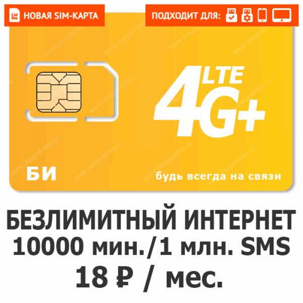 SIM-карта БИ ОСОБЕННЫЙ 18