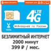 Sim-карта Yota 399 (саморегистрация)
