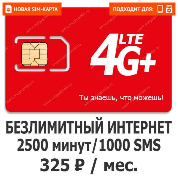 SIM-карта М-Сеть NEW LEVEL 325 (саморегистрация)
