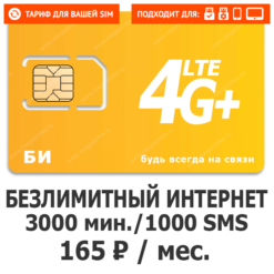 Тариф БИ Новинка 165 (саморегистрация)