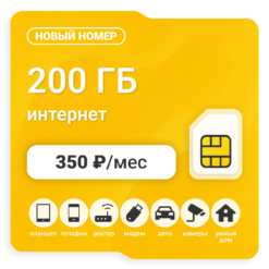 SIM-карта БИ Элитный 350 № 2 (саморегистрация)