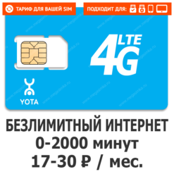 Улучшение тарифа для абонентов Yota (саморегистрация)