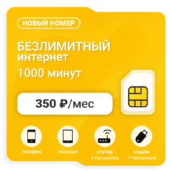Sim-карта БИ VIP ХИТ 350 (саморегистрация)