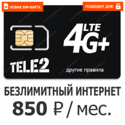 SIM-карта ТЕЛЕ2 Бизнес 2XL 850 (саморегистрация)