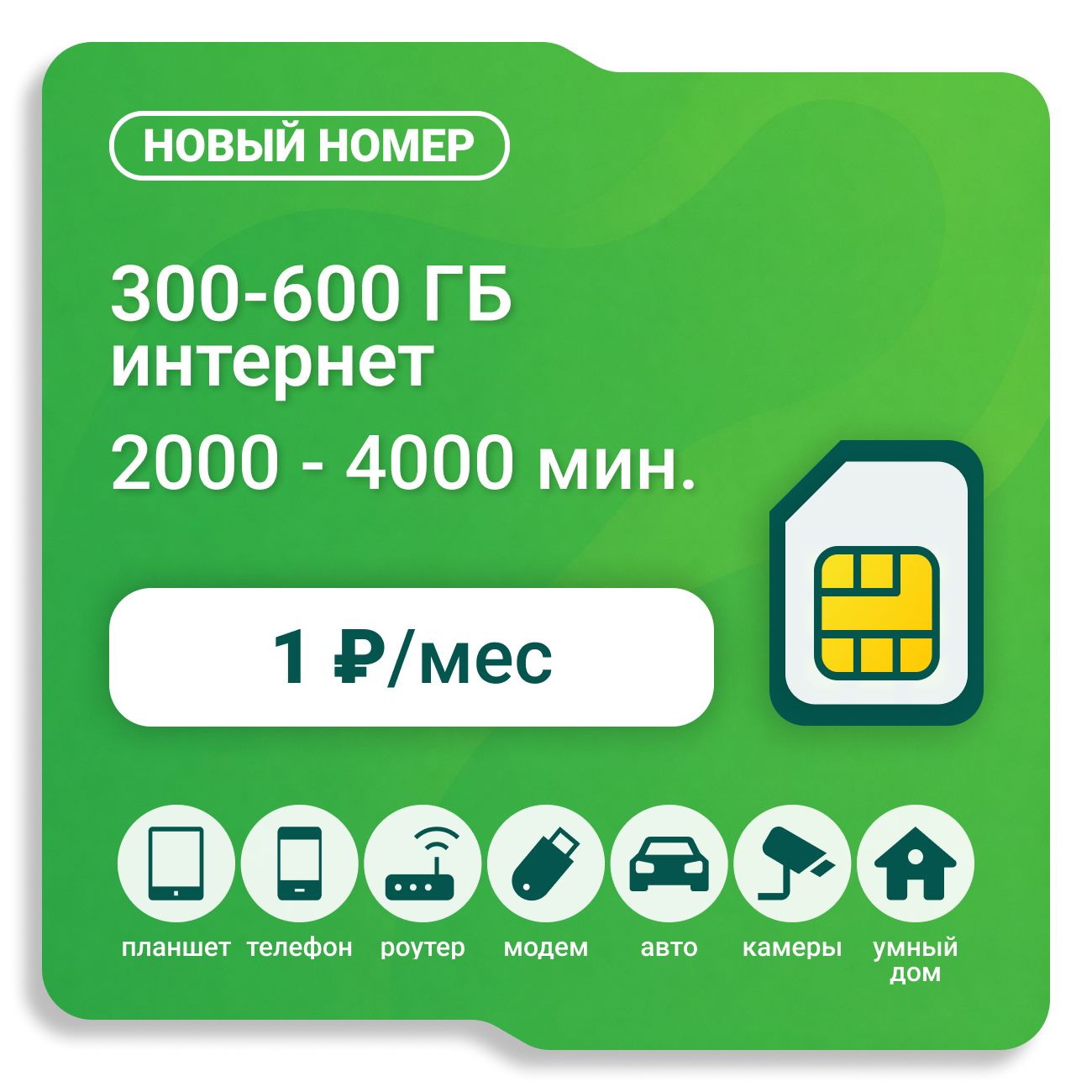 Sim-карта Мегафон Рублевый NEXT (саморегистрация)